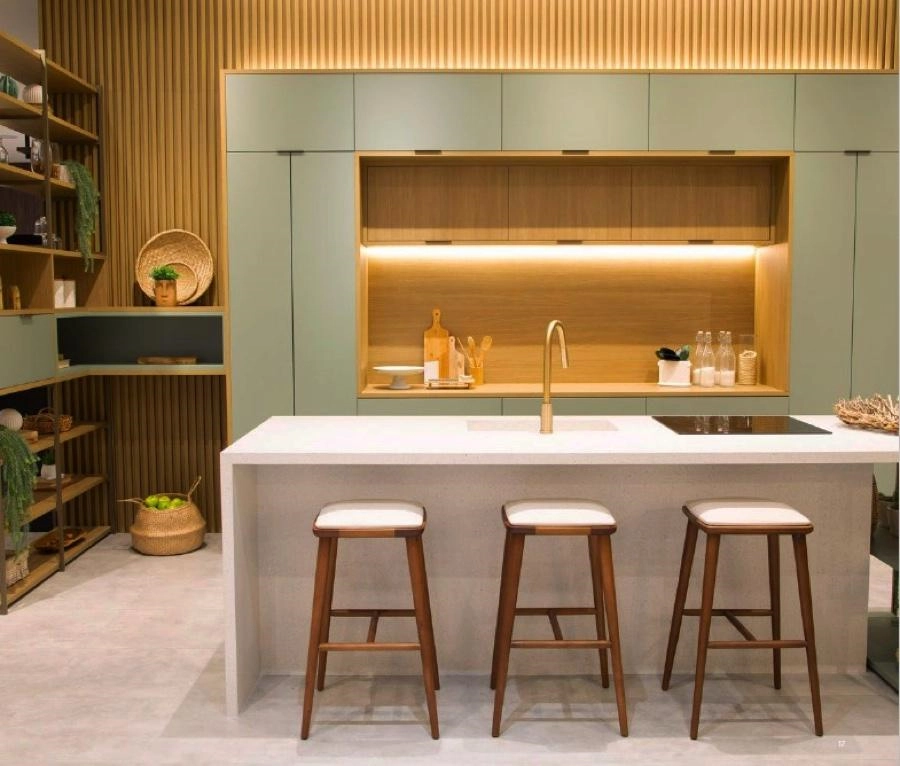 O espaço mais gostoso da casa ganha um ingrediente mais leve.