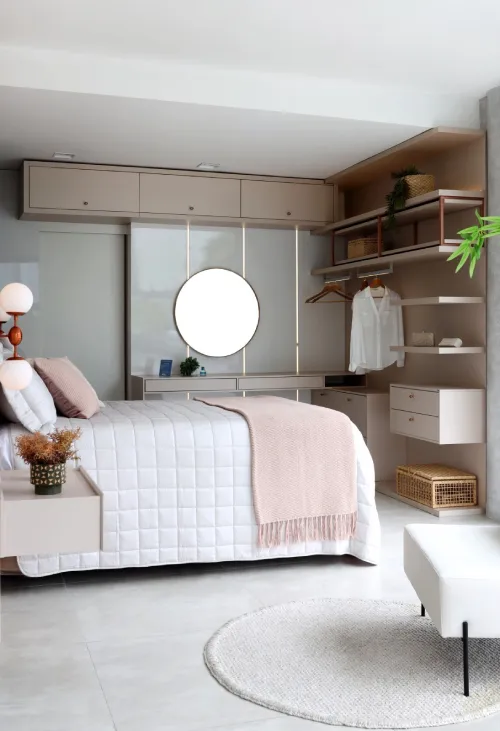 Transforme seu espaço utilizando diferentes pontos de luz e decoração em seu quarto
