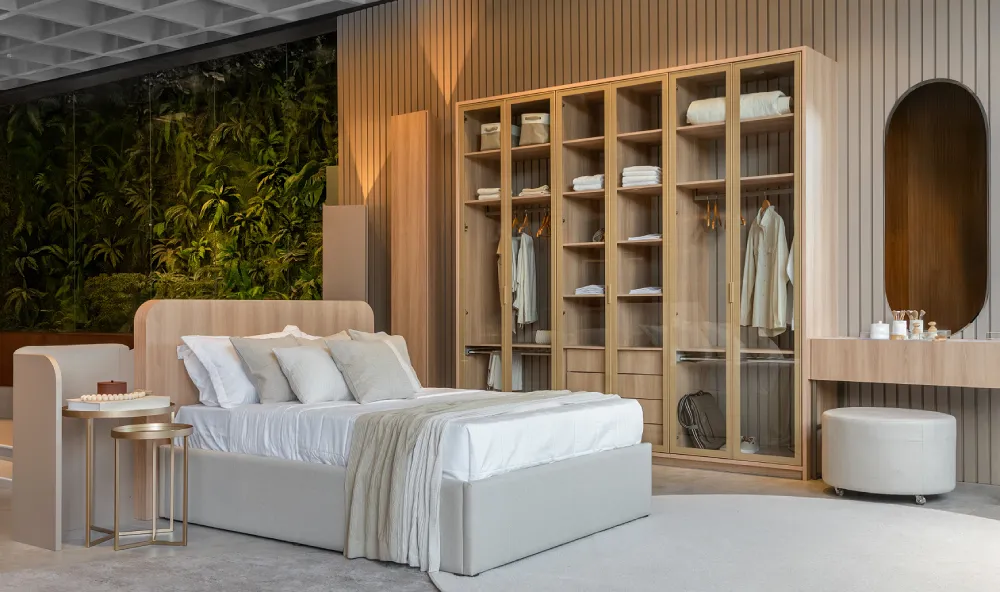 O uso de curvas no mobiliário planejado valoriza o espaço, traz conforto visual e transforma o ambiente em um refúgio sofisticado.