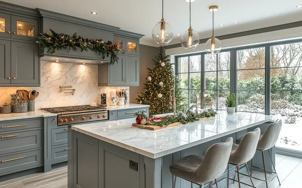 cozinha planejada natalina