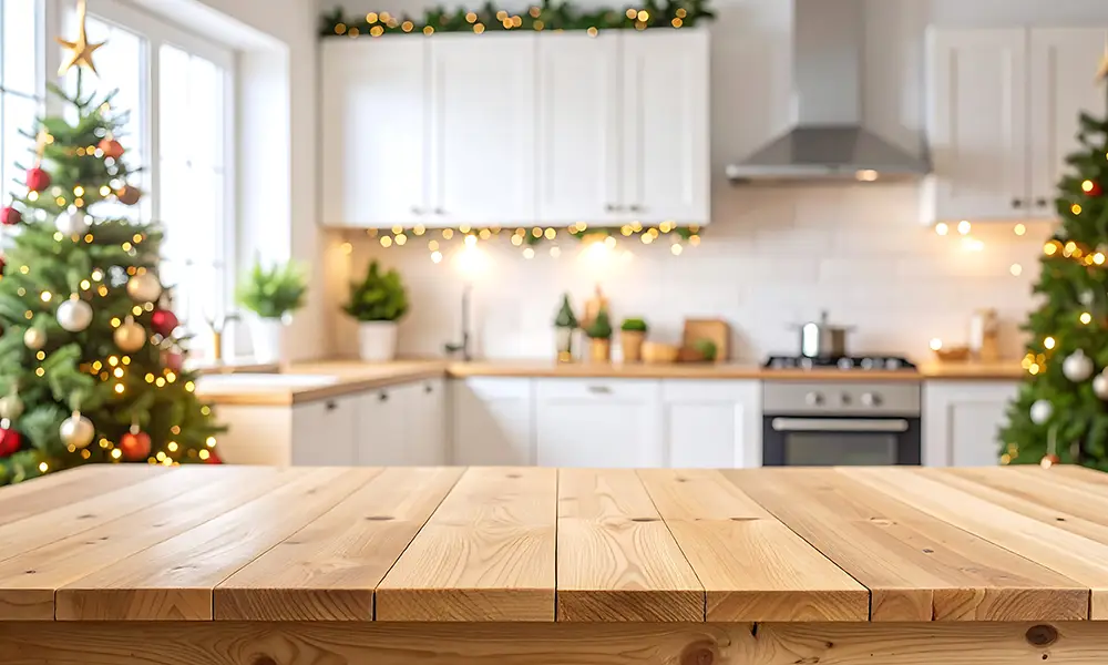 Cozinha planejada decoração de natal