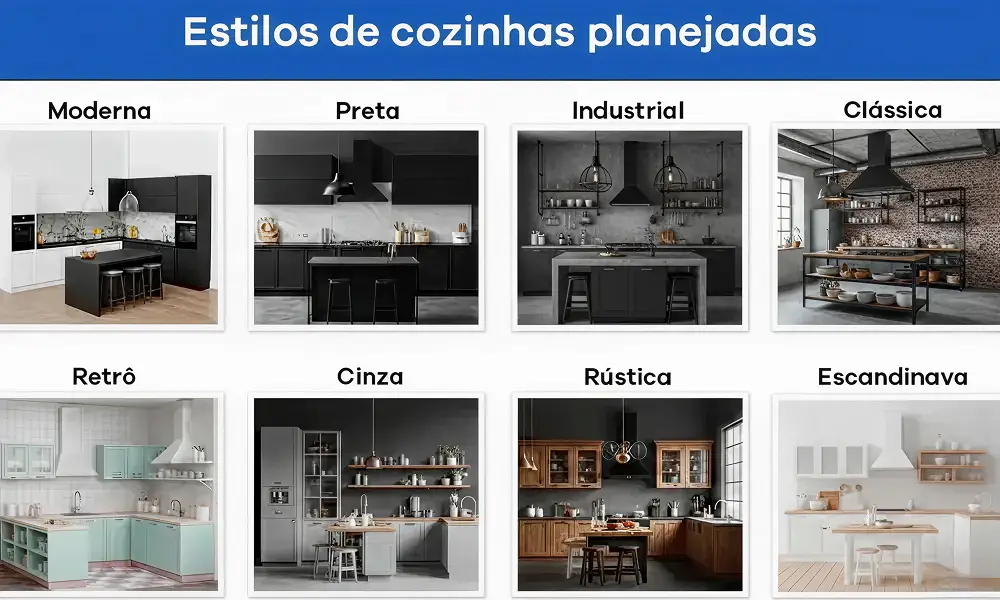 estilos de cozinhas planejadas