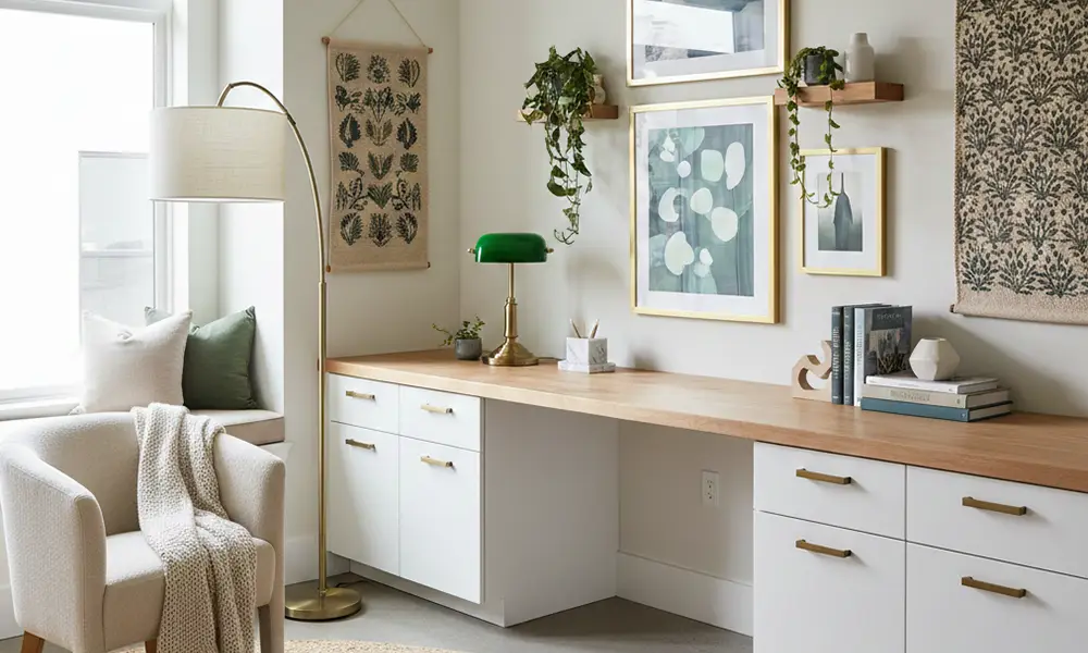 Personalização e decoração no home office planejado moderno