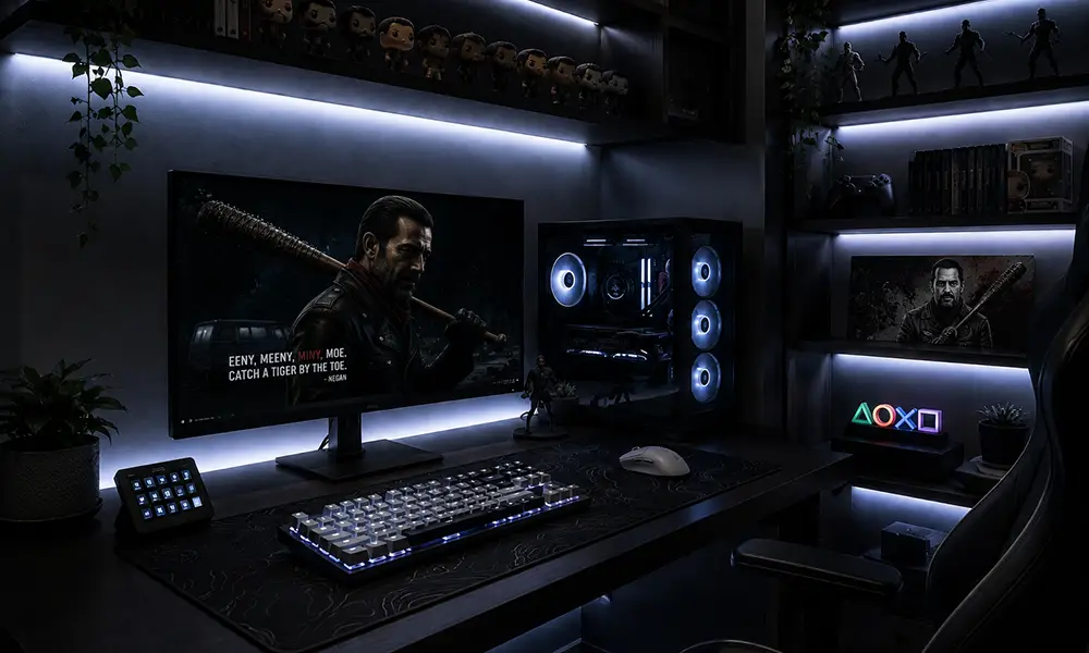 setup gamer led